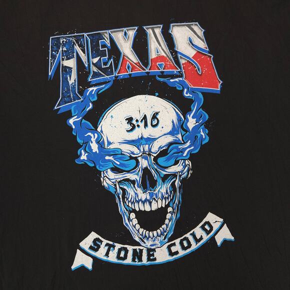 WWE Stone Cold Steve Austin Graphic Short Sleeve T Shirt Mens Size 2XL Black - Picture 4 of 9